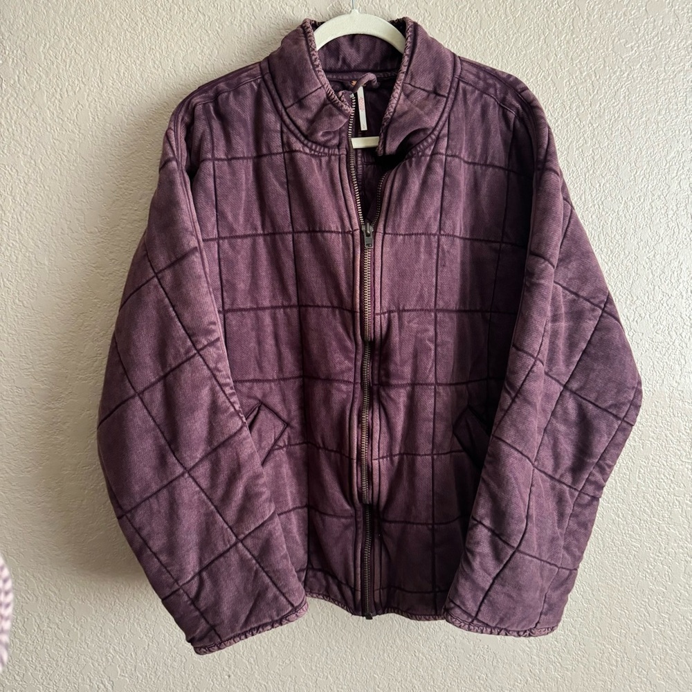 Free People Dolman Jacket Misty Plum L